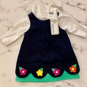 NWT Florence Eiseman Jumper Dress with White Turtleneck